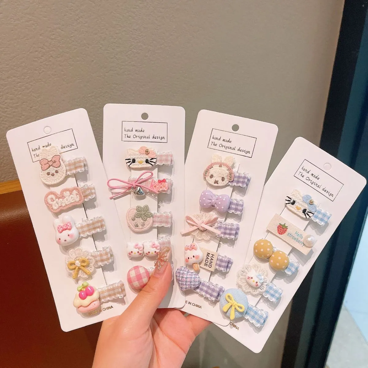 Baby Hair Clips – Cute Cartoon Fabric Snap Clips for Infants, Non-Slip Gentle on Fine Hair, Adorable Bow Clips for Toddler Bangs and Flyaways, Soft Baby Girl Hair Accessories